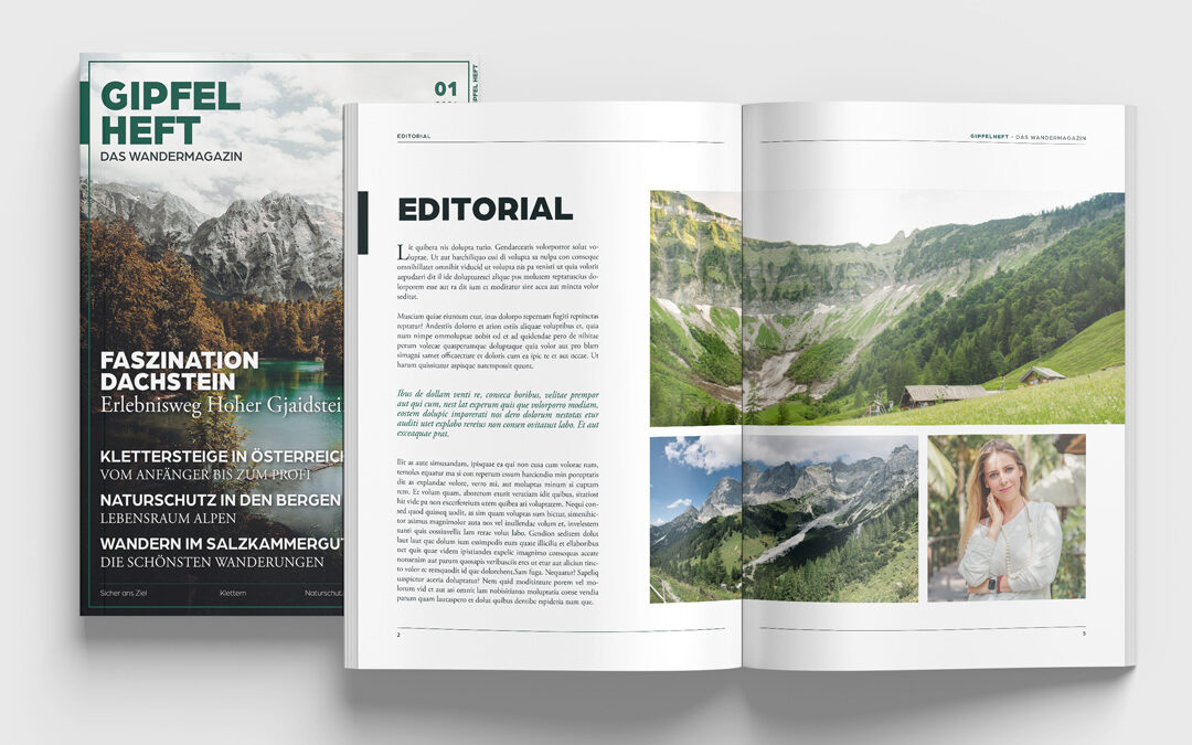 Editorial Design Gipfelheft